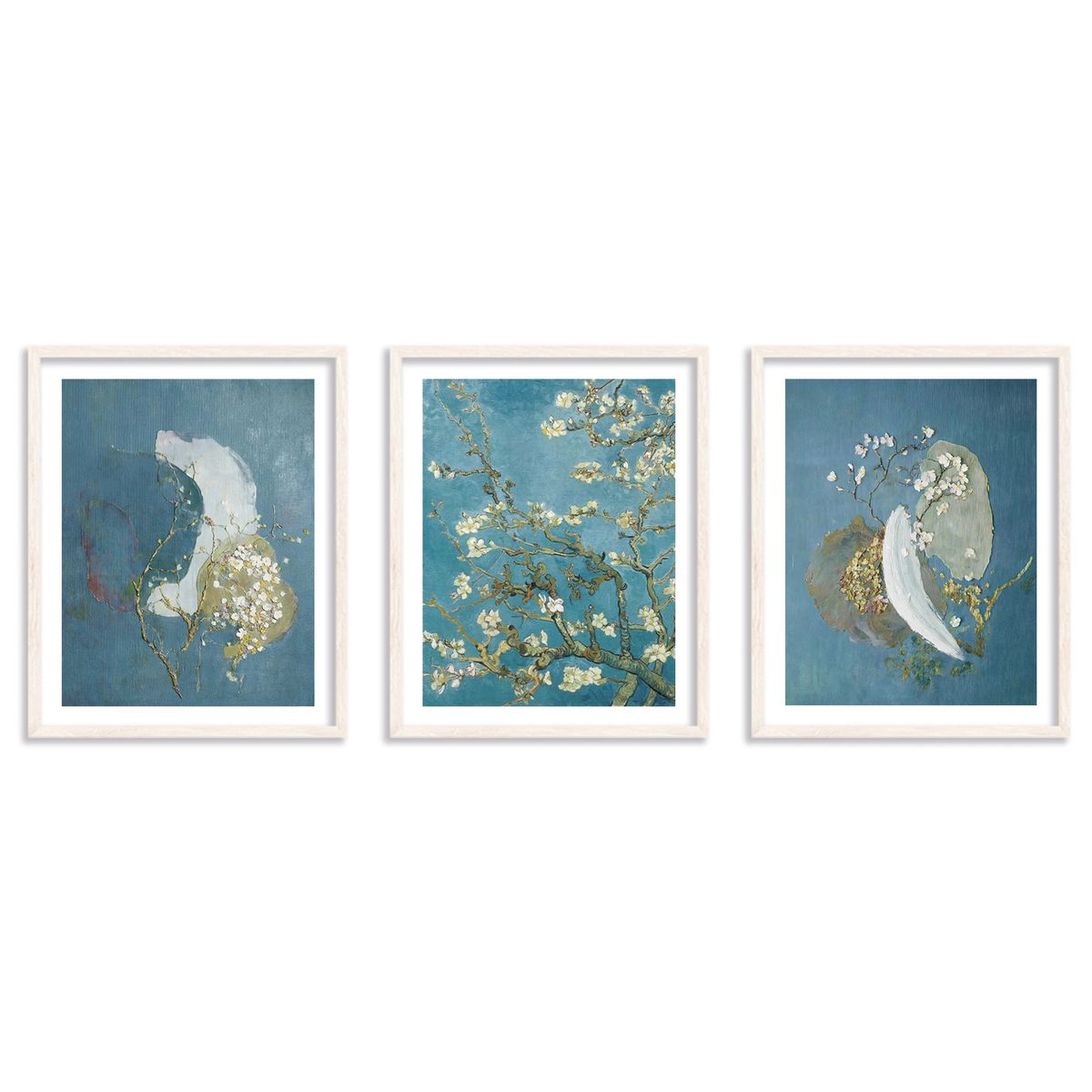 GENERICO - Set de Cuadros Almendros en Flor Inspirado en Van Gogh