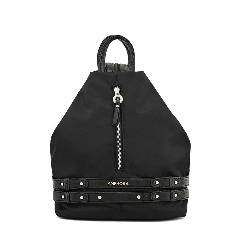 AMPHORA - Mochila mediana bondi Negro especial