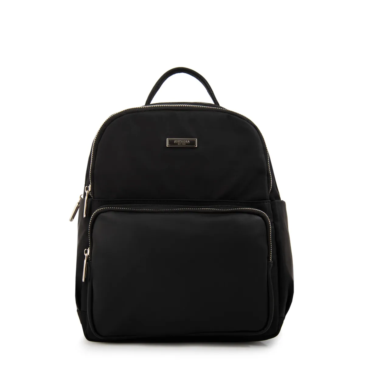 AMPHORA - Mochila manchester mediana negro