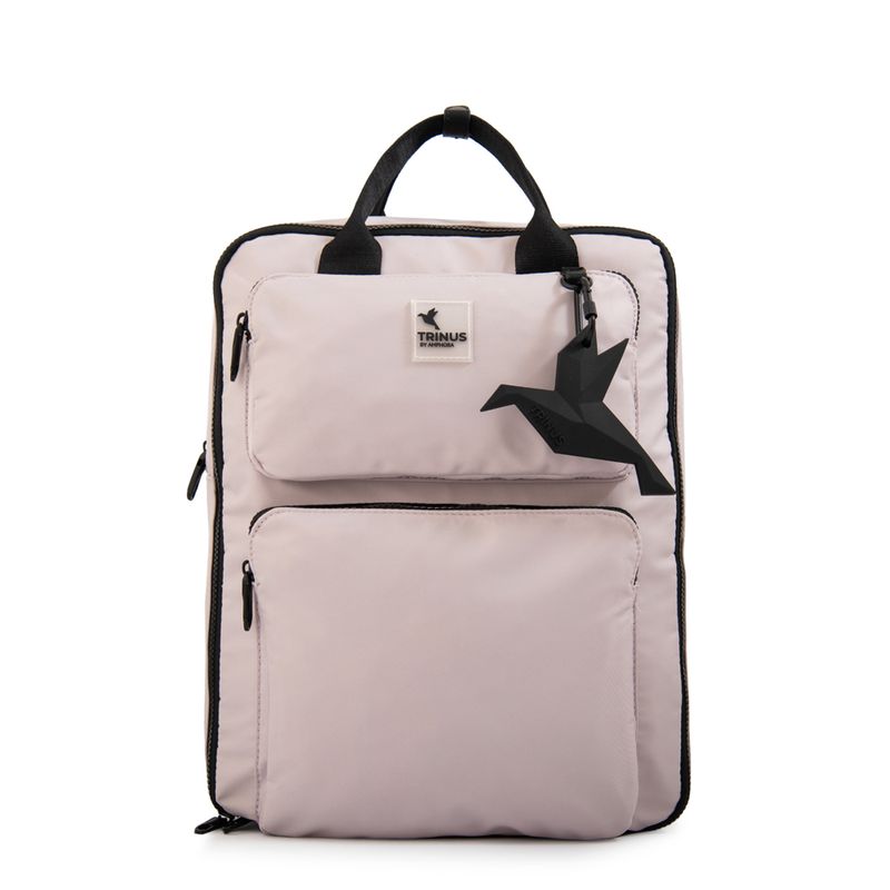 TRINUS - Mochila porta notebook grande lorenza blanco crudo