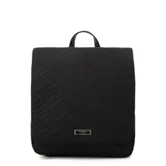 AMPHORA - Mochila con tapa guinea mediana negro especial