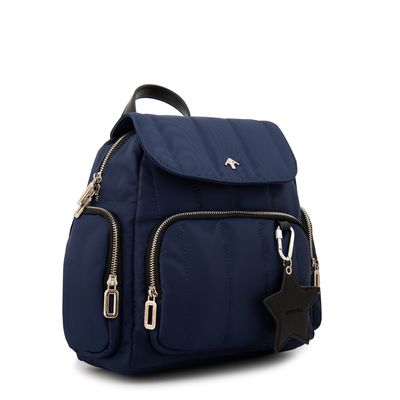 Imagen 2 del producto Mochila con tapa marlene mediana azul