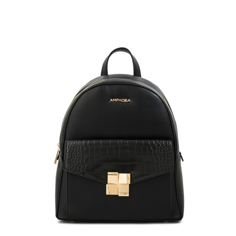AMPHORA - Mochila mediana hera Negro especial