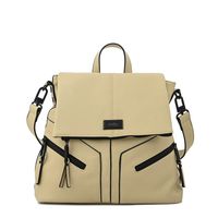 Mochila con tapa ema mediana blanco crudo