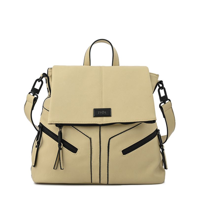 ZIOL - Mochila mediana ema blanco crudo