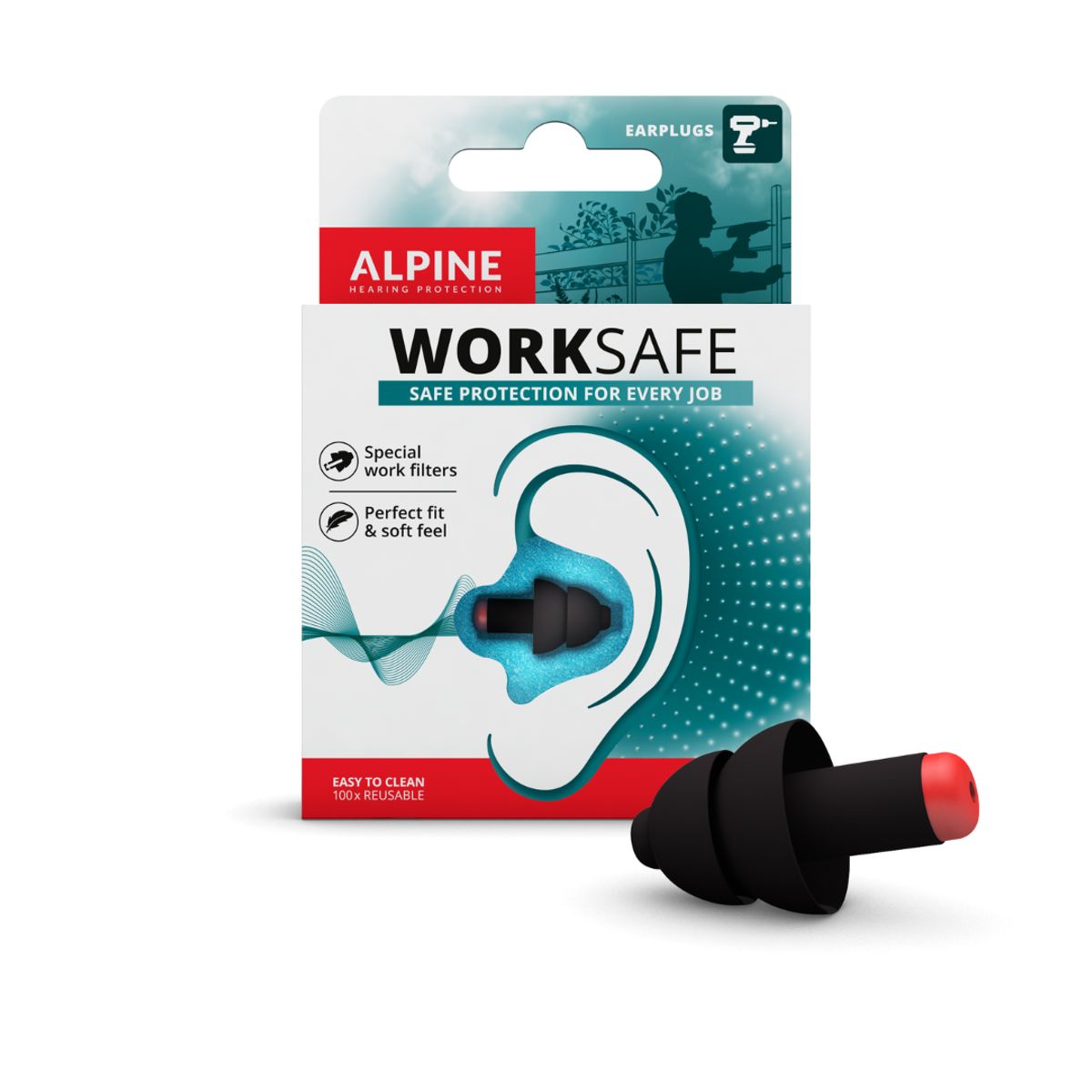 ALPINE - Protectores Auditivos Alpine WorkSafe Con Filtros Profesionales