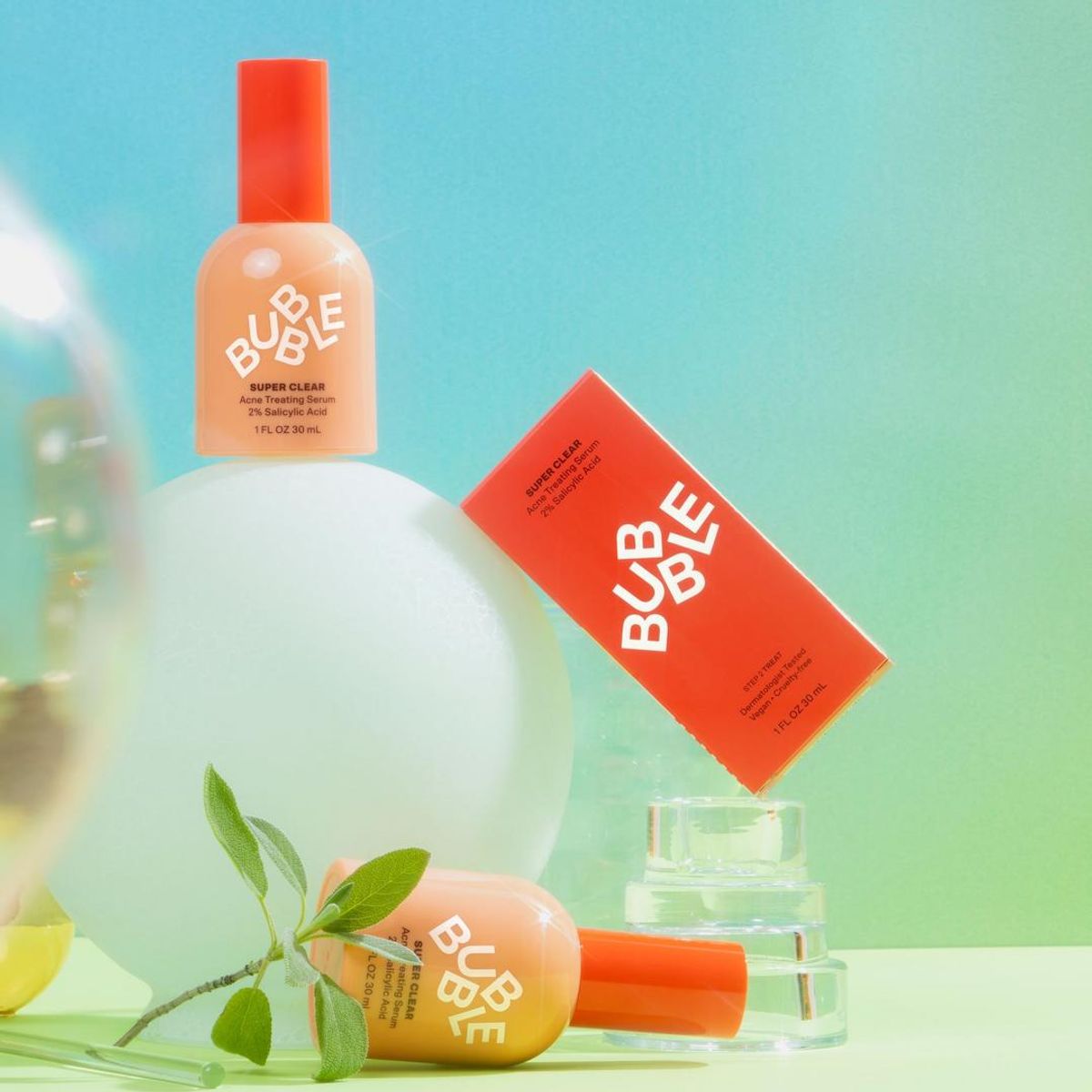 BUBBLE - Super Clear Suero Tratante Anti‑Acné 2% Ácido Salicílico 30ml Bubble