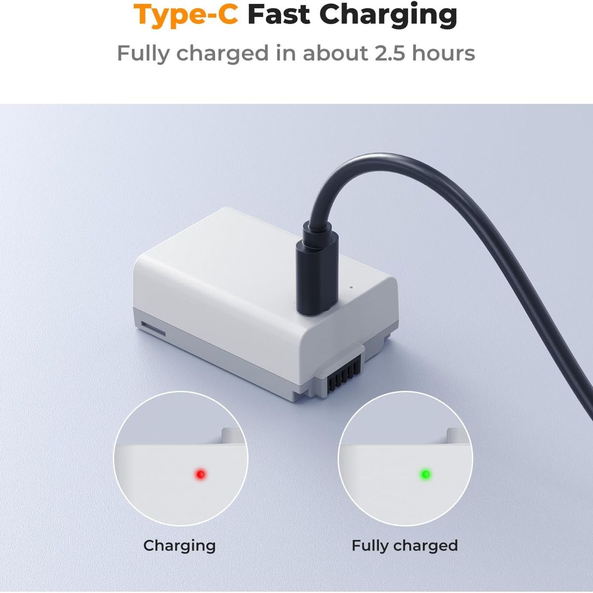 GENERICO - BATERÍA USB-C KF CONCEPT EN-EL25 NIKON 1250 MAH