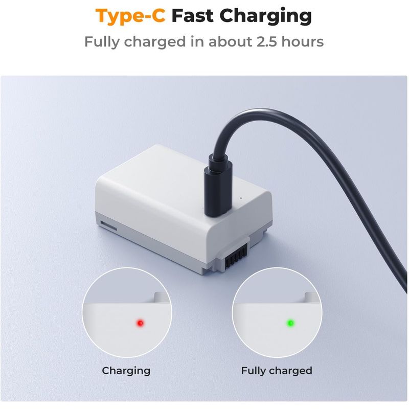 GENERICO - BATERÍA USB-C KF CONCEPT EN-EL25 NIKON 1250 MAH