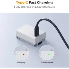 GENERICO - BATERÍA USB-C KF CONCEPT EN-EL25 NIKON 1250 MAH