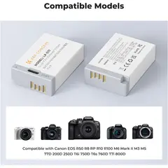 GENERICO - BATERÍA USB-C KF CONCEPT LP-E17 CANON 1040MAH