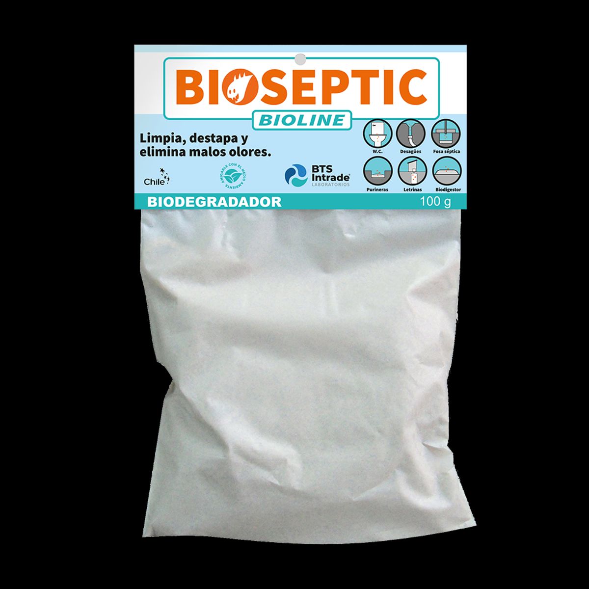 GENERICO - limpiador de fosas sépticas y letrinas Bioseptic 100 gr
