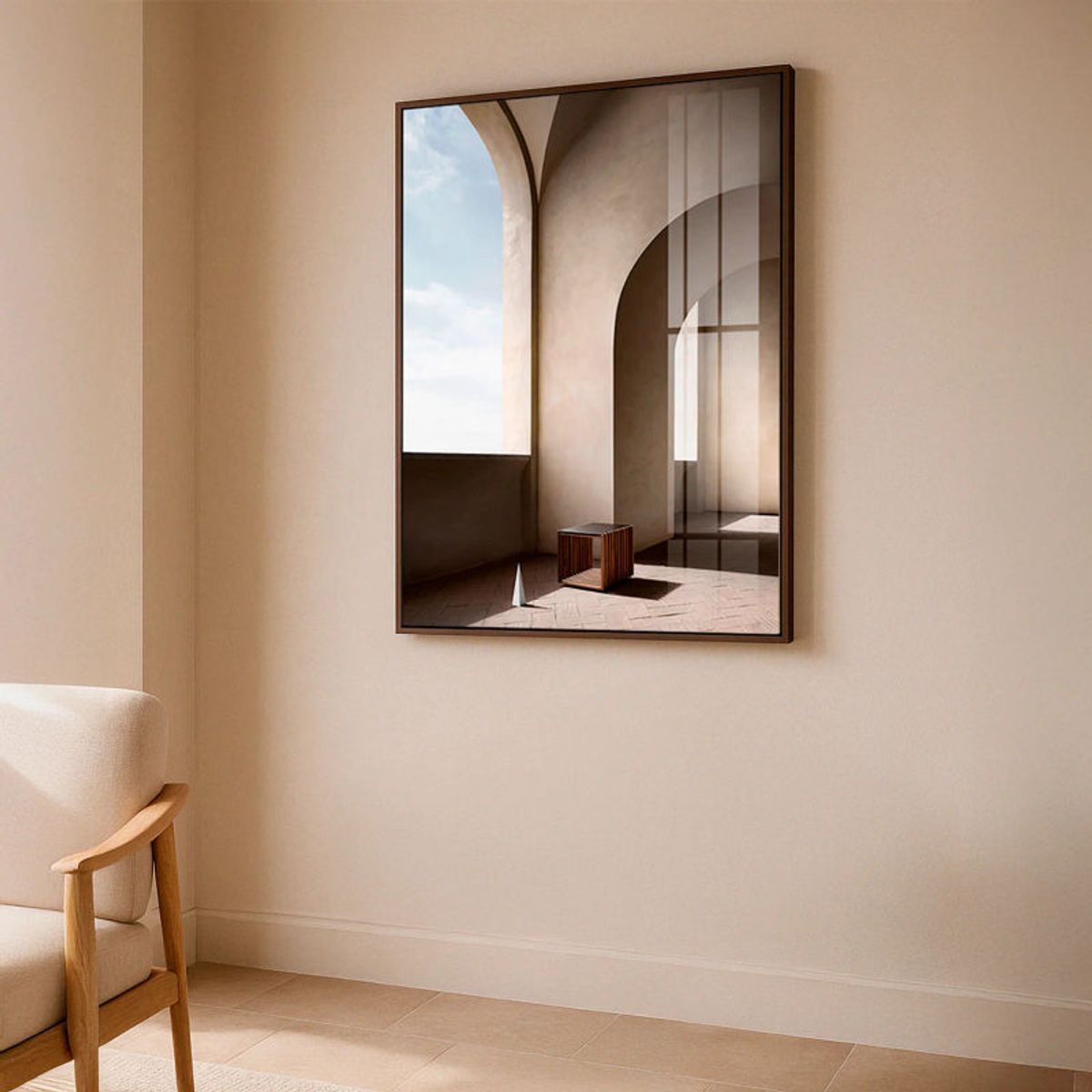 RE DECORA - Cuadro Decorativo Mediterráneo Marfil