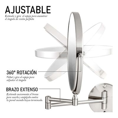Imagen 2 del producto Espejo Cosmético Articulado Retráctil
