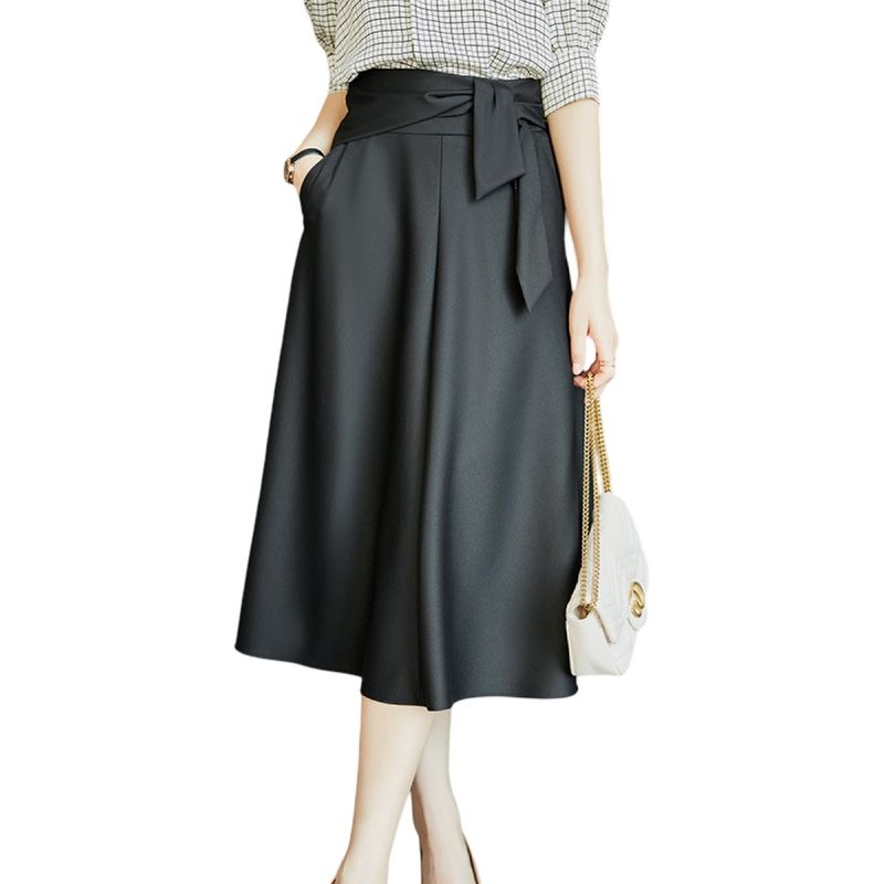 AAYO MODA - Falda Larga Maxi Mujer con Bolsillo  Tela Sofía Nacional Talla Única