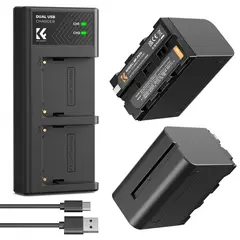 GENERICO - KIT CARGADOR DUAL + 2 BATERÍAS NP-F970 KF CONCEPT