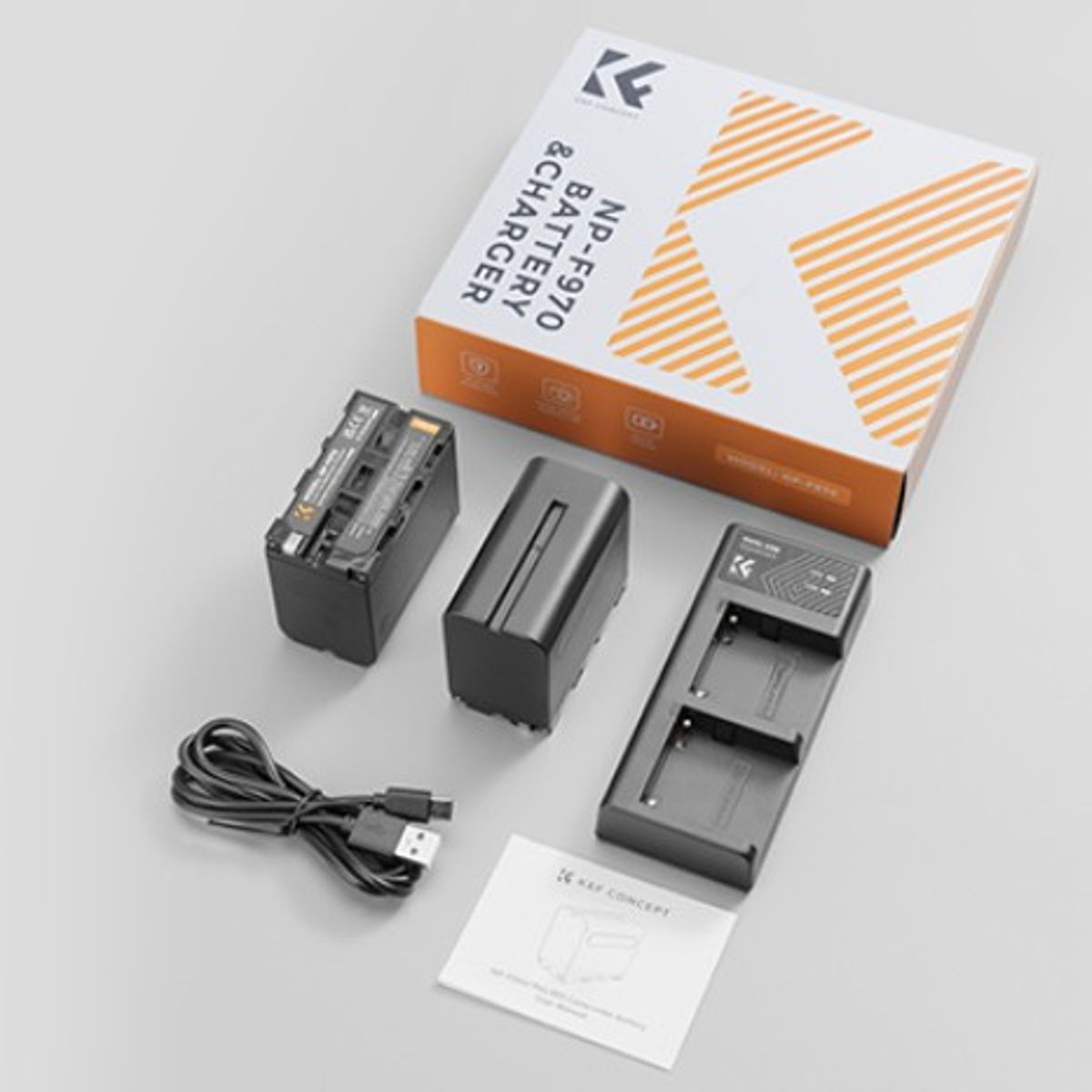 GENERICO - KIT CARGADOR DUAL + 2 BATERÍAS NP-F970 KF CONCEPT