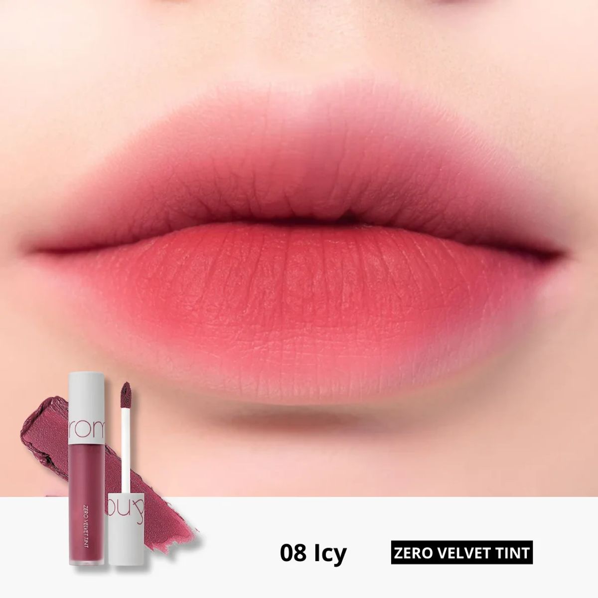 ROM&ND - Tinta Labial ZERO VELVET TINT - 08 ICY
