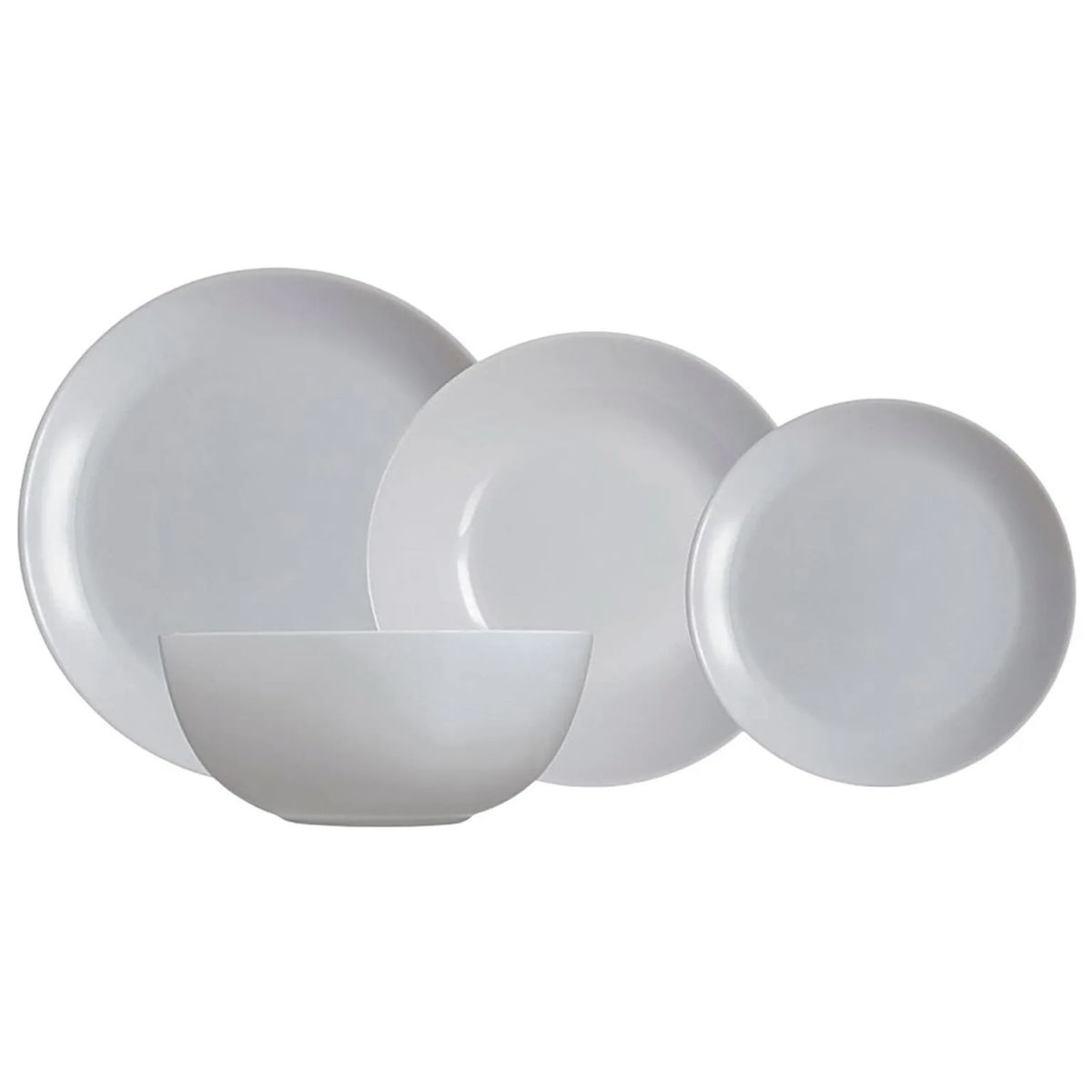 LUMINARC - Juego de Vajilla 19 Piezas Diwali Granito Luminarc Francés