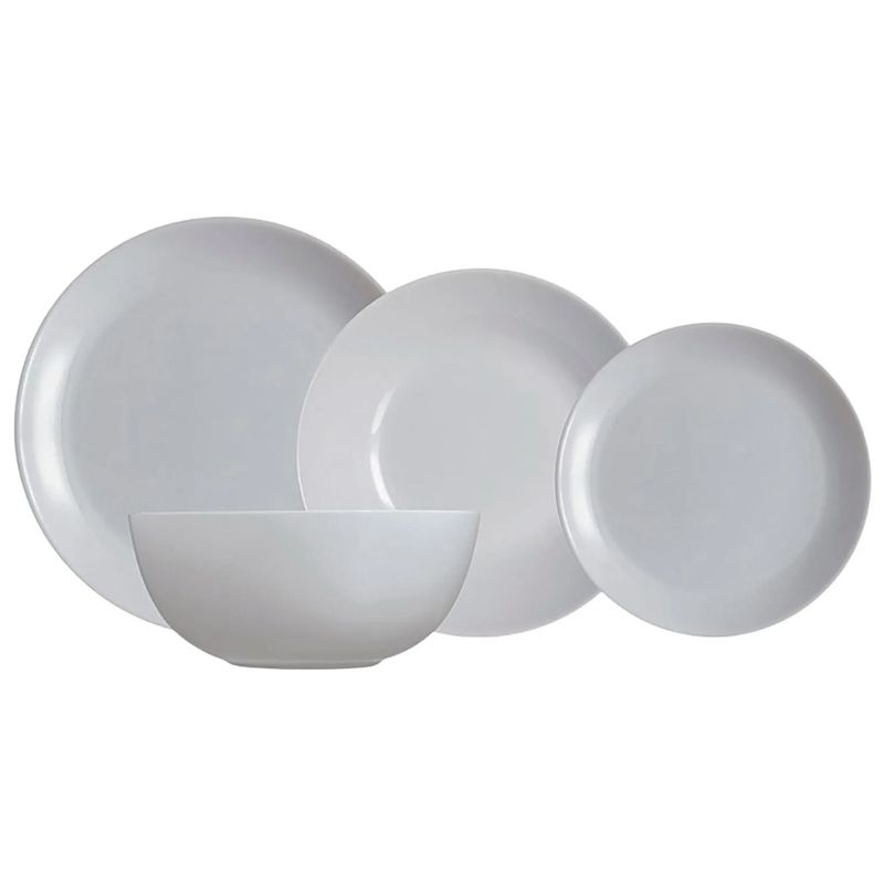 LUMINARC - Juego de Vajilla 19 Piezas Diwali Granito Luminarc Francés