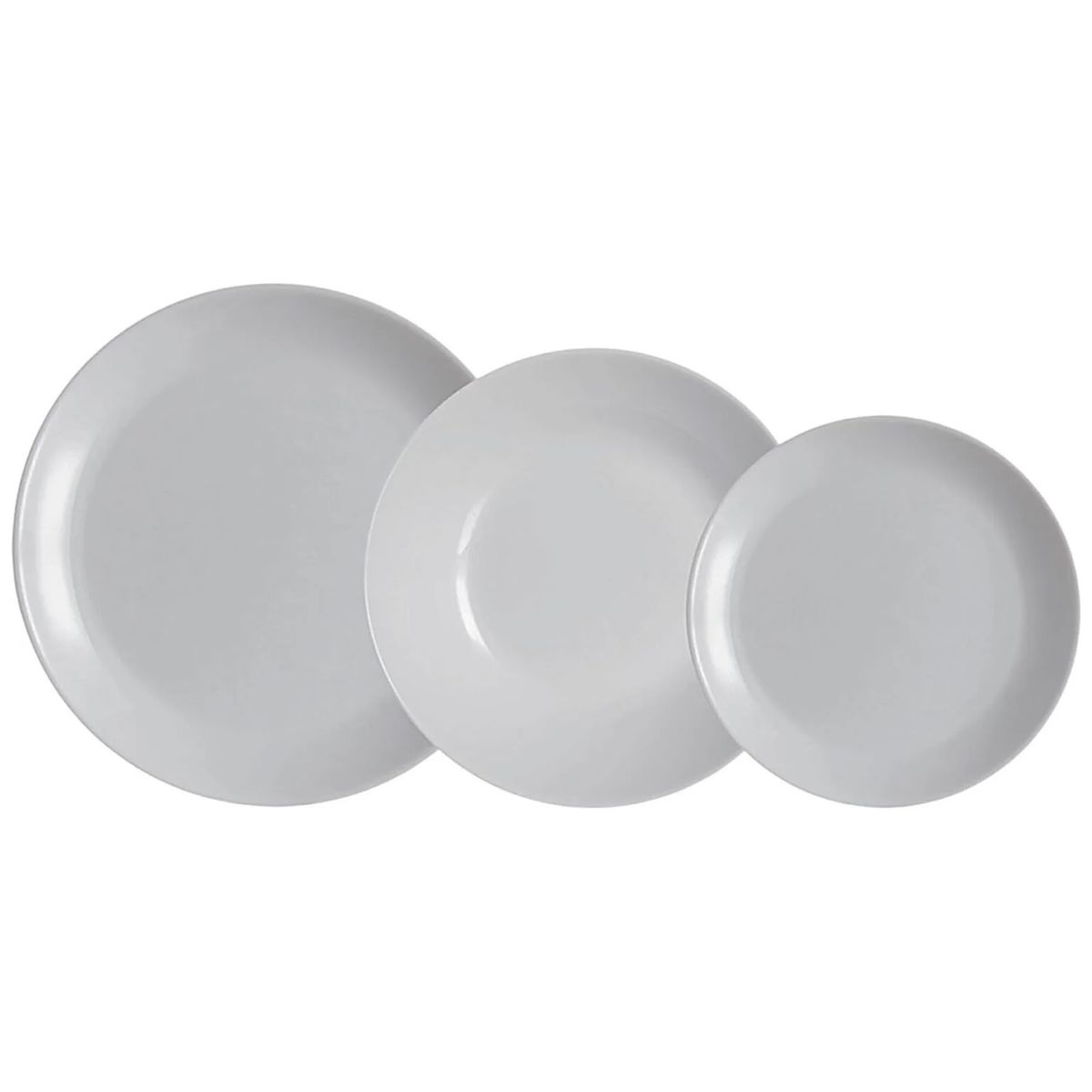LUMINARC - Juego de Vajilla 18 Piezas Diwali Granito Luminarc Francés
