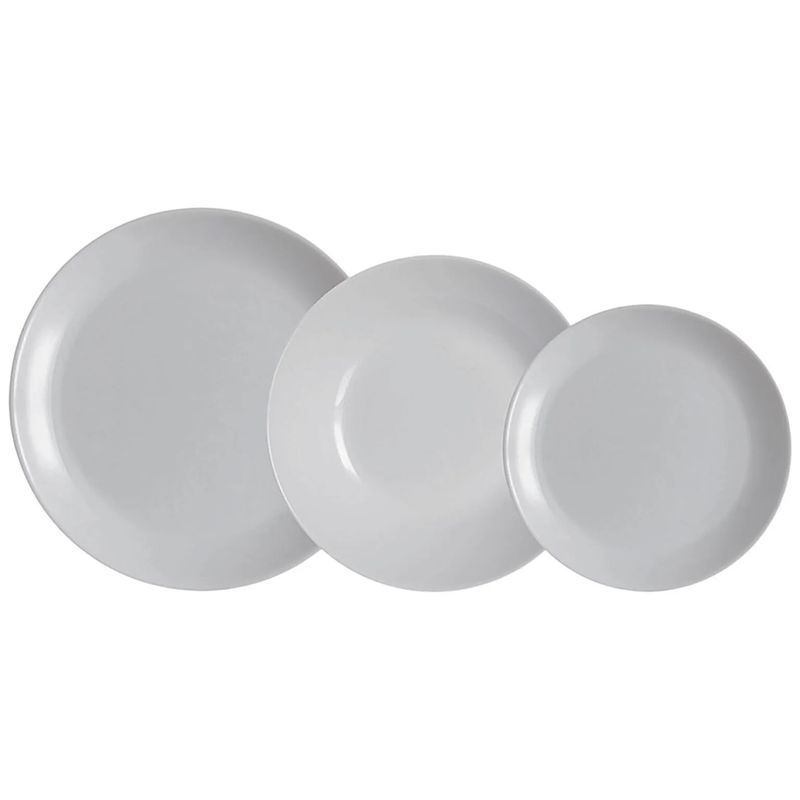 LUMINARC - Juego de Vajilla 18 Piezas Diwali Granito Luminarc Francés