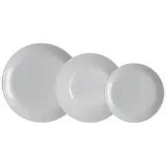 LUMINARC - Juego de Vajilla 18 Piezas Diwali Granito Francés