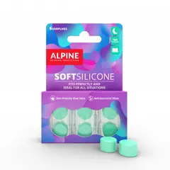 ALPINE - Tapones Auditivos SoftSilicone Suaves reutilizables y cómodos