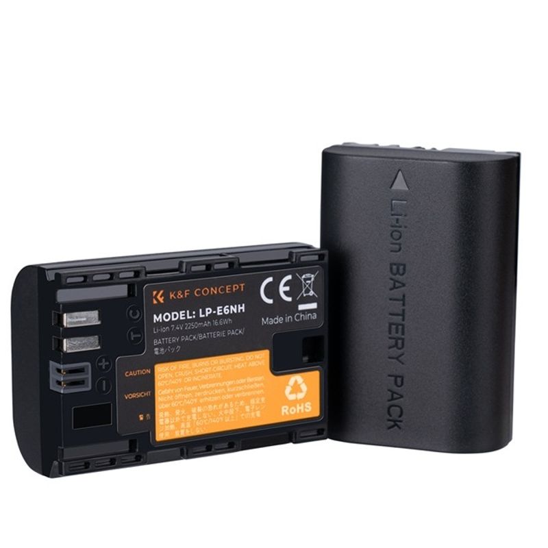 GENERICO - BATERÍA KF CONCEPT LP-E6NH CANON 2250 MAH