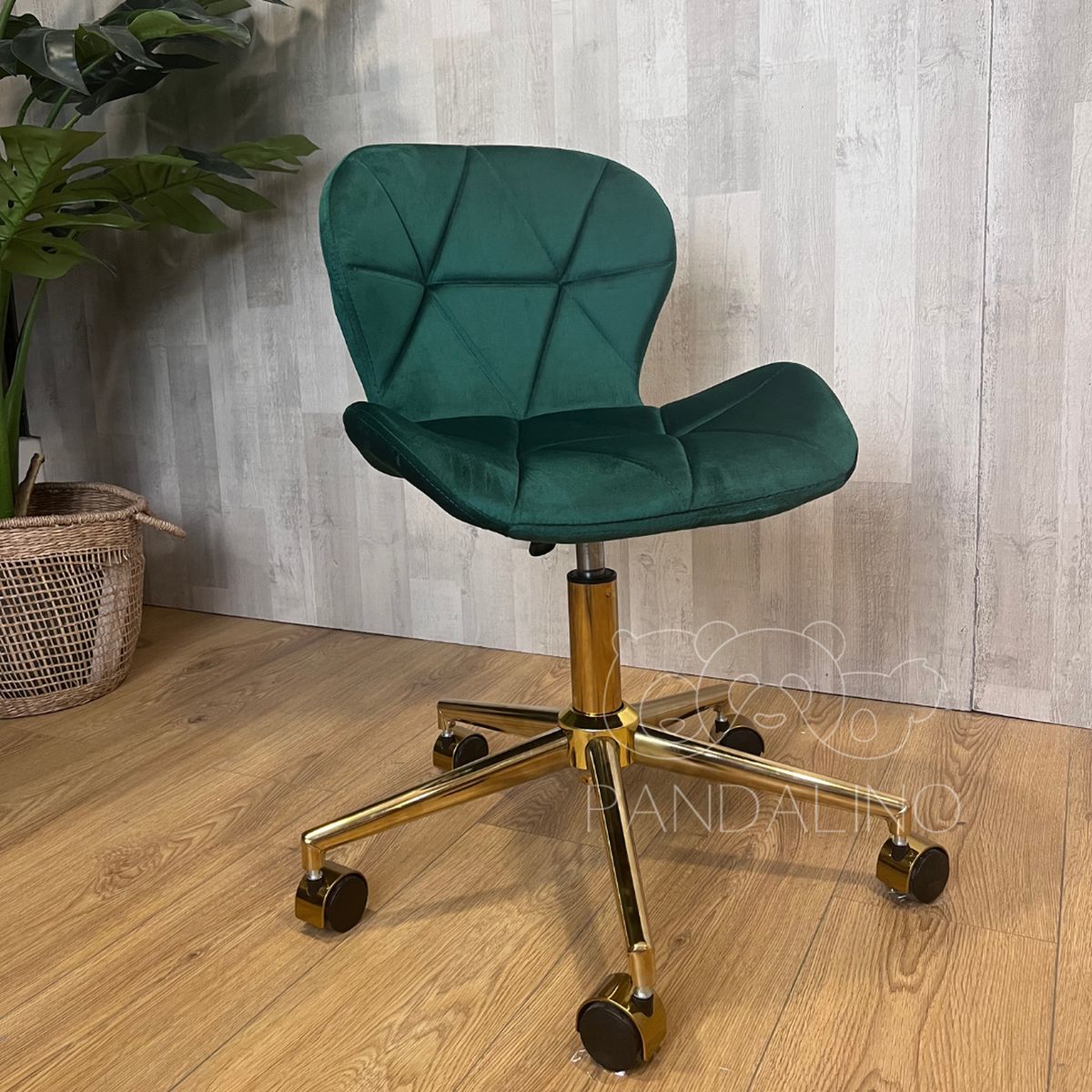 Silla Oficina Escritorio Rubik - Giratoria- Ergonómica - Felpa Verde, marca PANDALINO - Foto 2