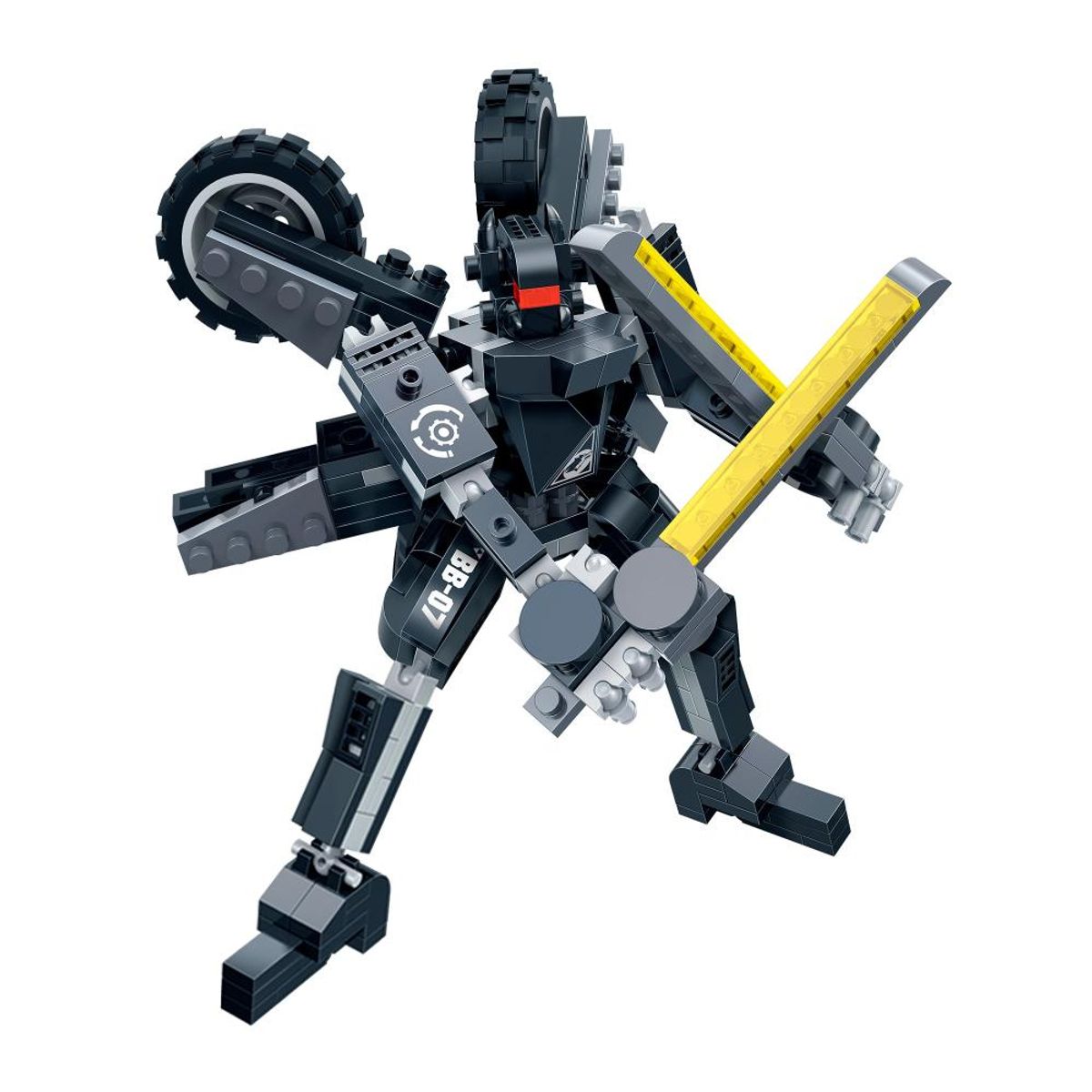 BANBAO - Set de Bloques de Construcción Robot Mech 2en1 Negro Banbao