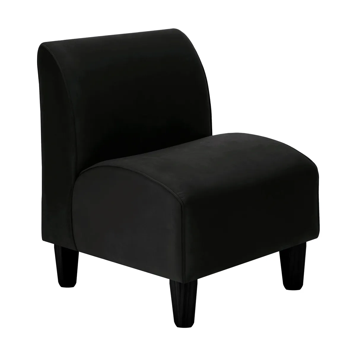 BODEVIR - Poltrona Soft 1C Felpa 00 Negro