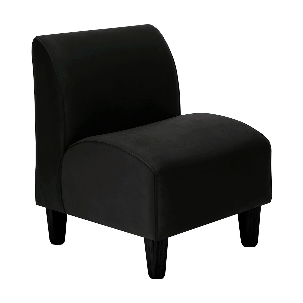 BODEVIR - Poltrona Soft 1C Felpa 00 Negro