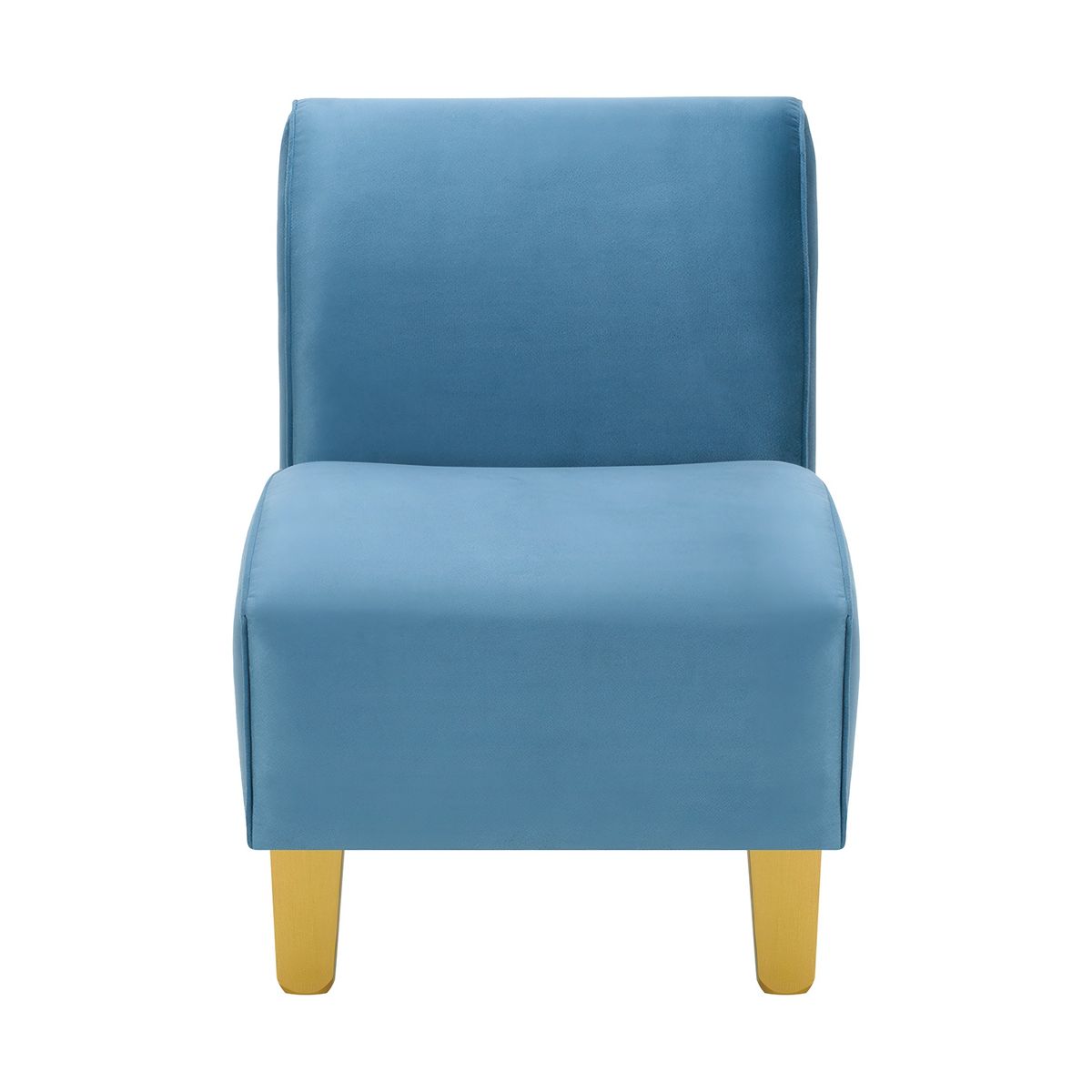 BODEVIR - Poltrona Soft 1C Felpa 01 Azul Petroleo