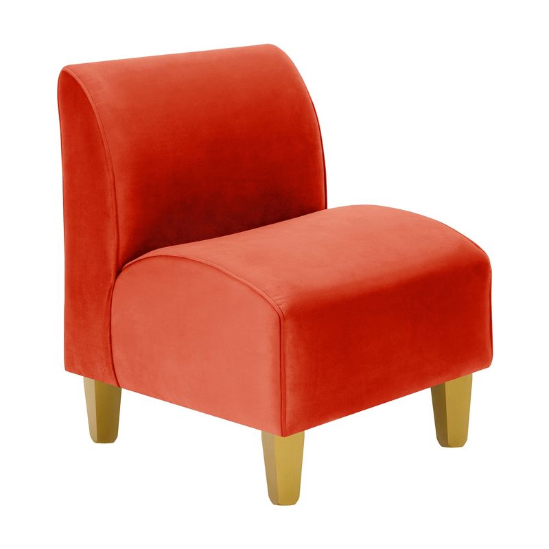 BODEVIR - Poltrona Soft 1C Felpa 01 Naranja