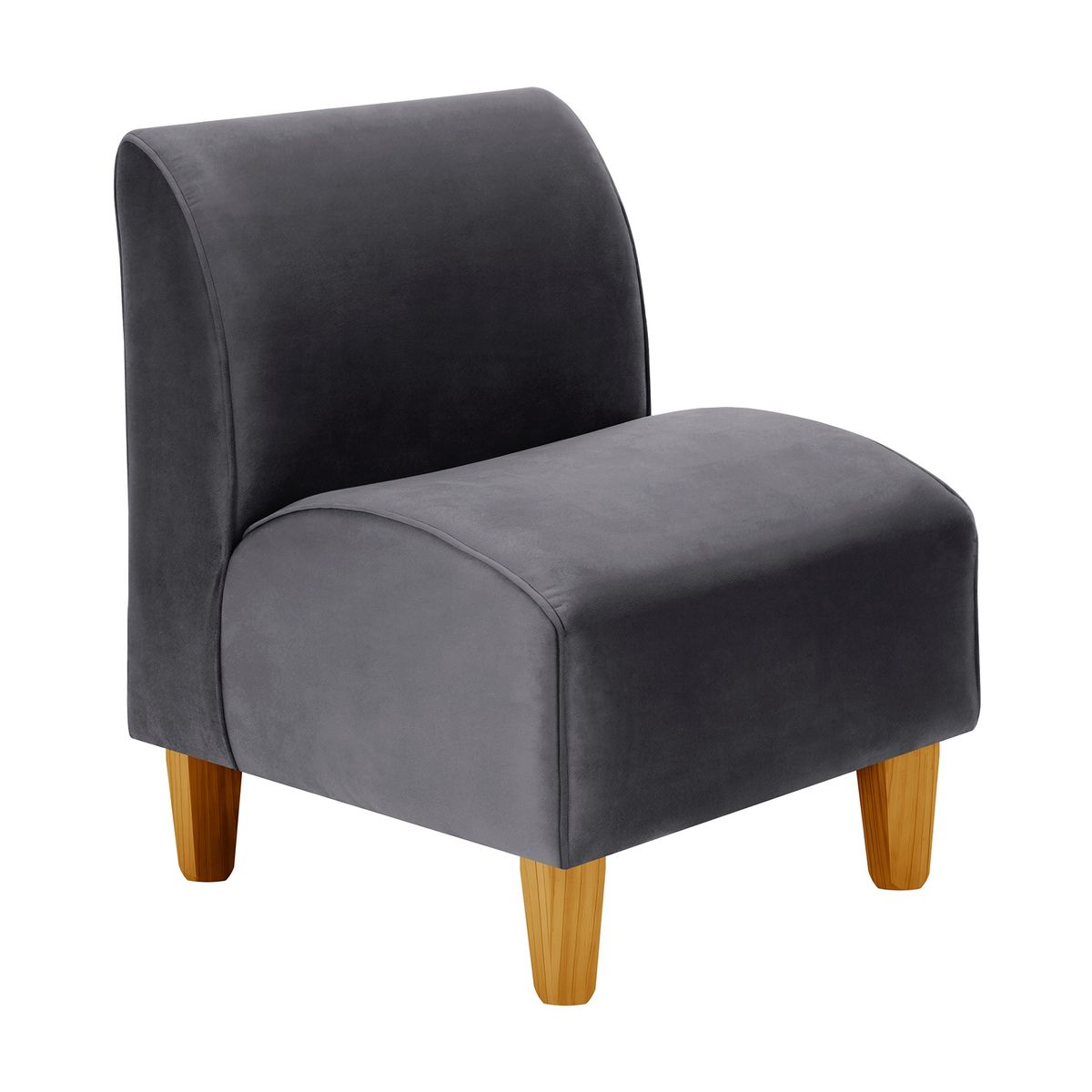 BODEVIR - Poltrona Soft 1C Felpa 04 Gris