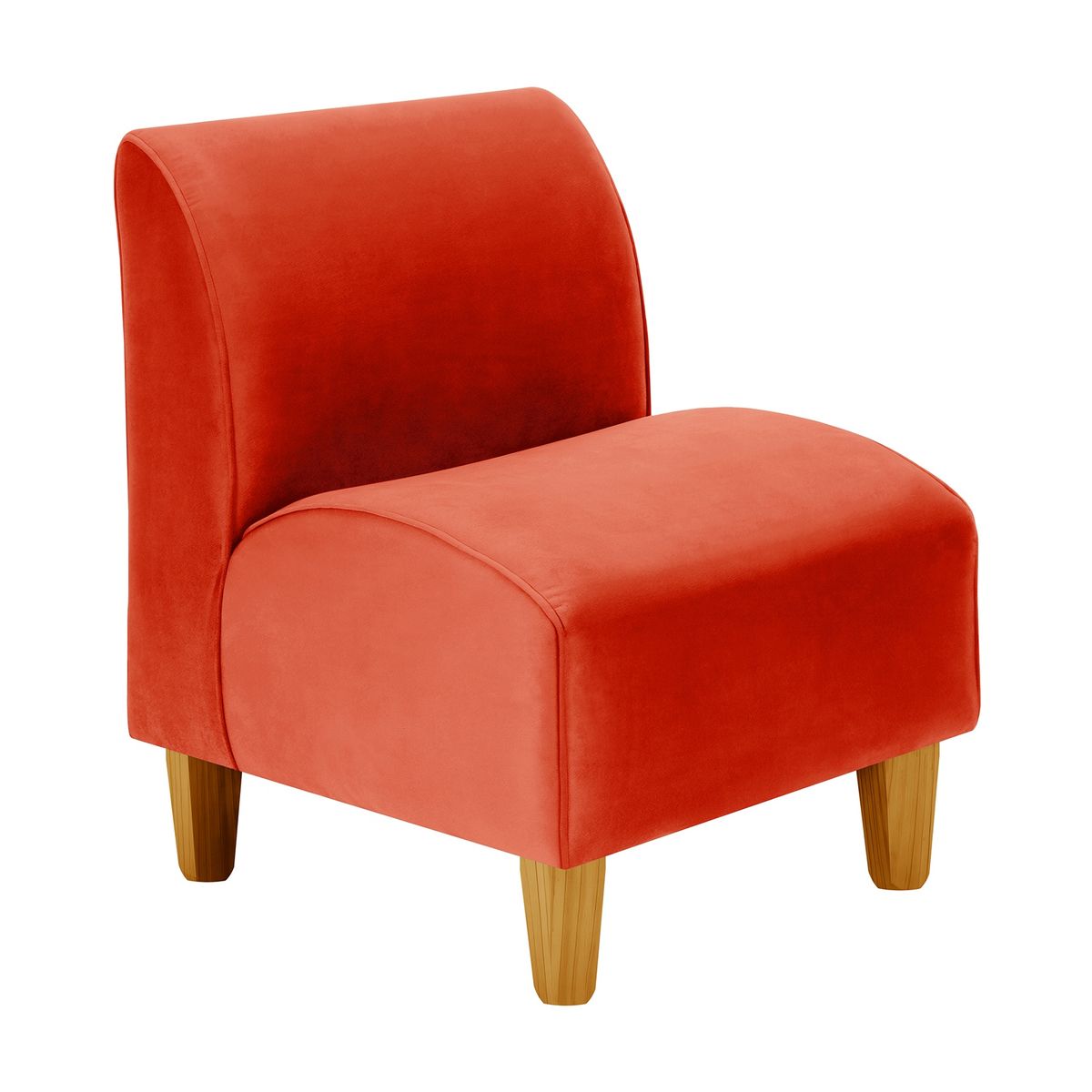 BODEVIR - Poltrona Soft 1C Felpa 04 Naranja