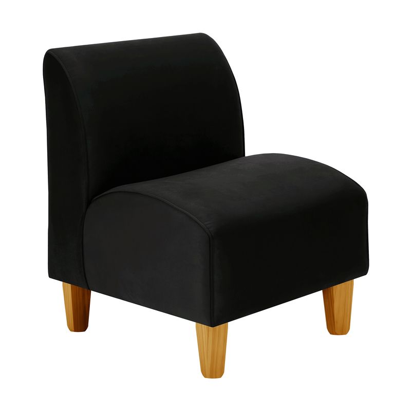 BODEVIR - Poltrona Soft 1C Felpa 04 Negro