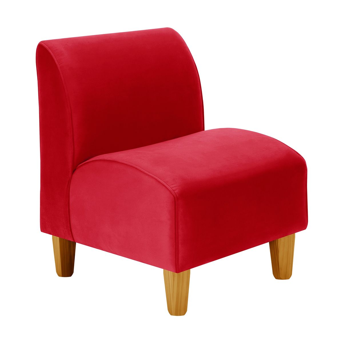 BODEVIR - Poltrona Soft 1C Felpa 04 Rojo