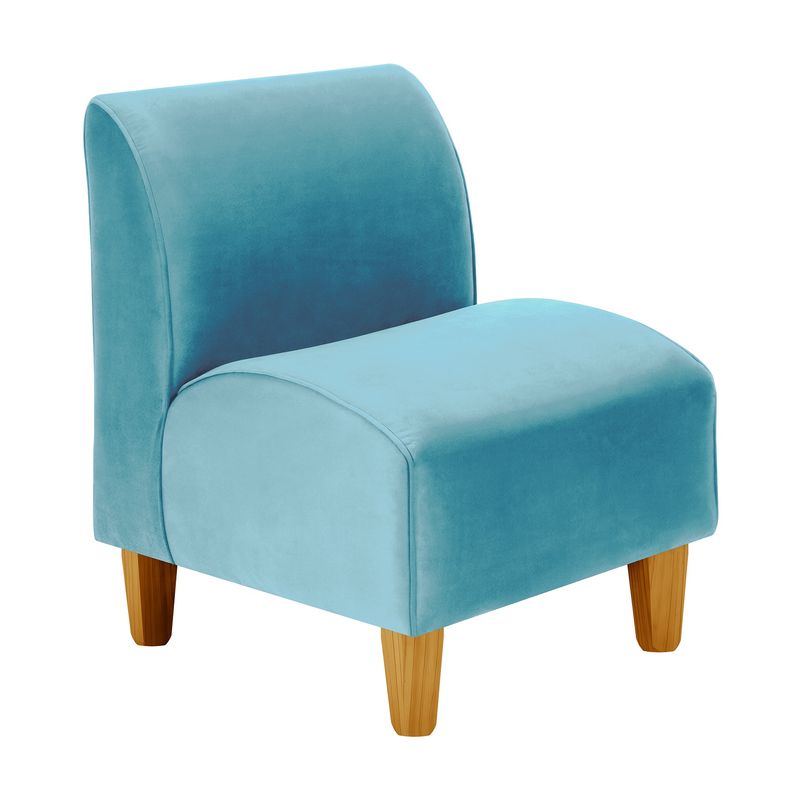 BODEVIR - Poltrona Soft 1C Felpa 04 Turquesa
