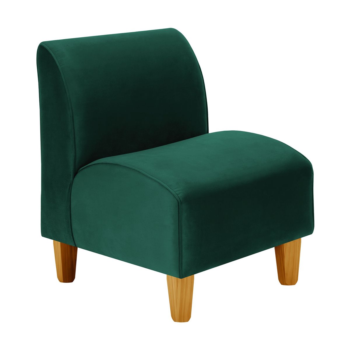 BODEVIR - Poltrona Soft 1C Felpa 04 Verde Botella