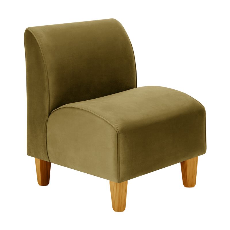 BODEVIR - Poltrona Soft 1C Felpa 04 Verde Musgo