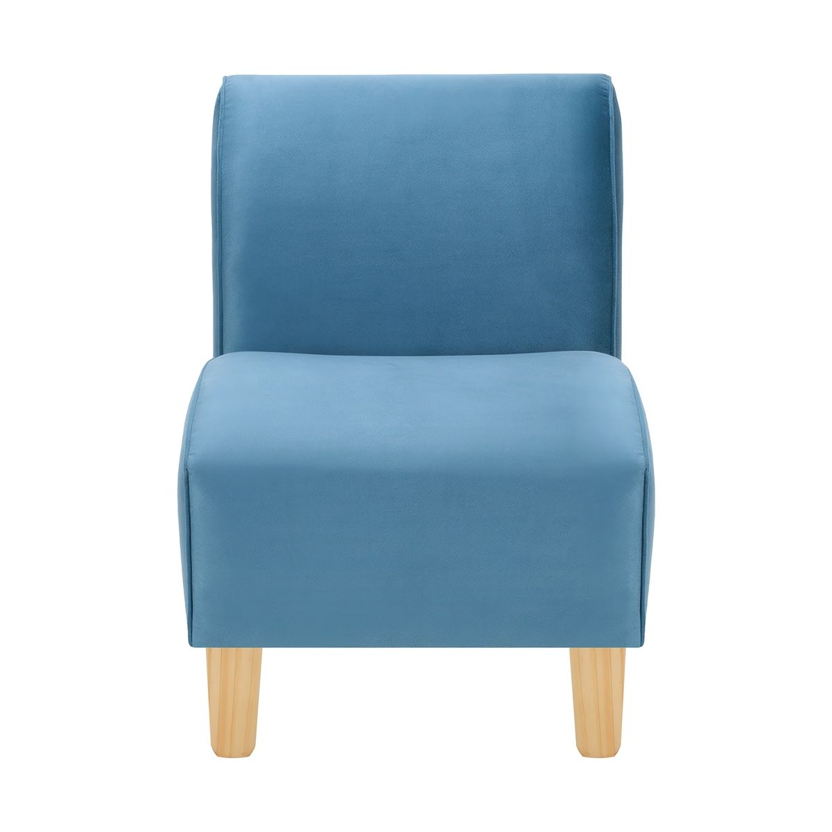 BODEVIR - Poltrona Soft 1C Felpa 05 Azul Petroleo