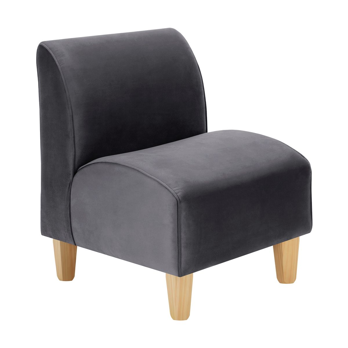 BODEVIR - Poltrona Soft 1C Felpa 05 Gris