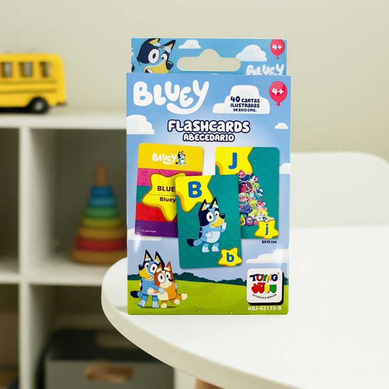 BLUEY - Juego Educativo Flash Cards Abecedario - Bluey