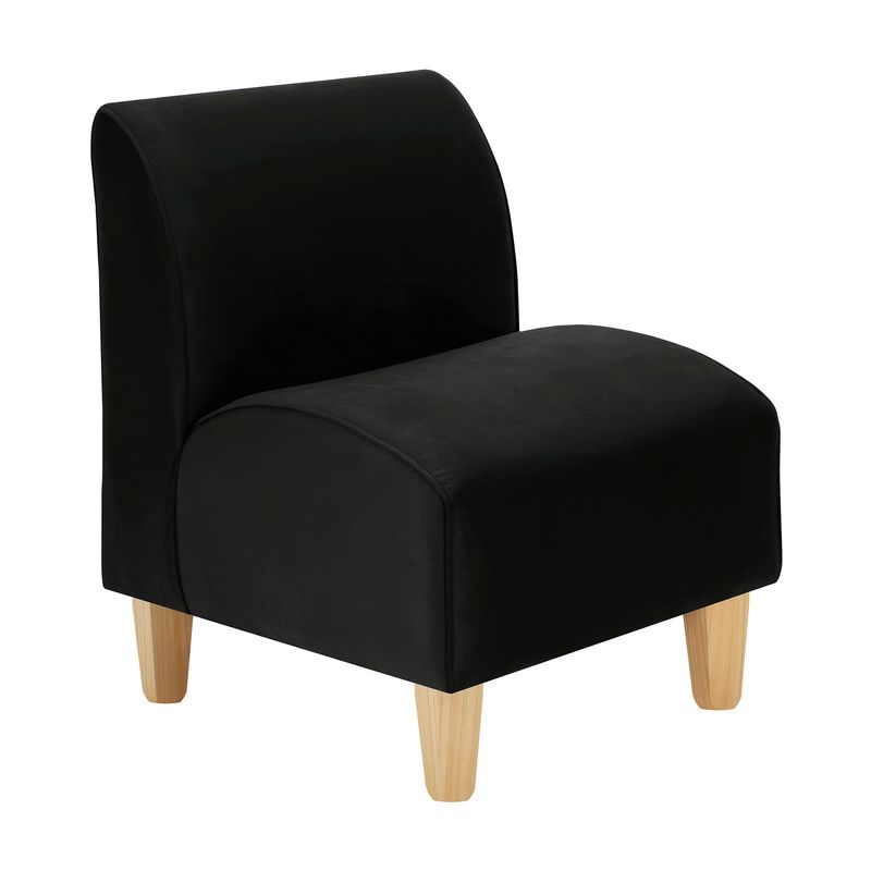 BODEVIR - Poltrona Soft 1C Felpa 05 Negro