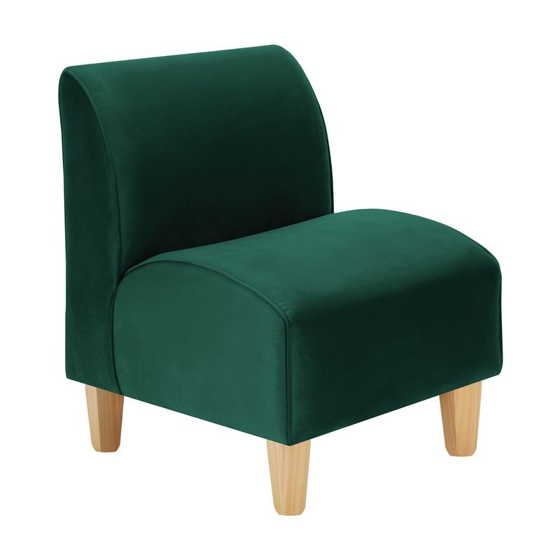 BODEVIR - Poltrona Soft 1C Felpa 05 Verde Botella
