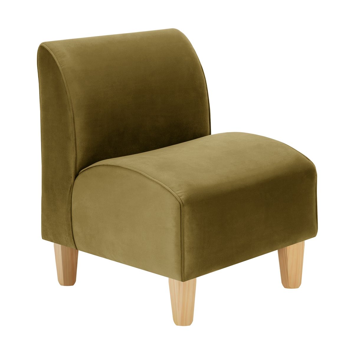 BODEVIR - Poltrona Soft 1C Felpa 05 Verde Musgo