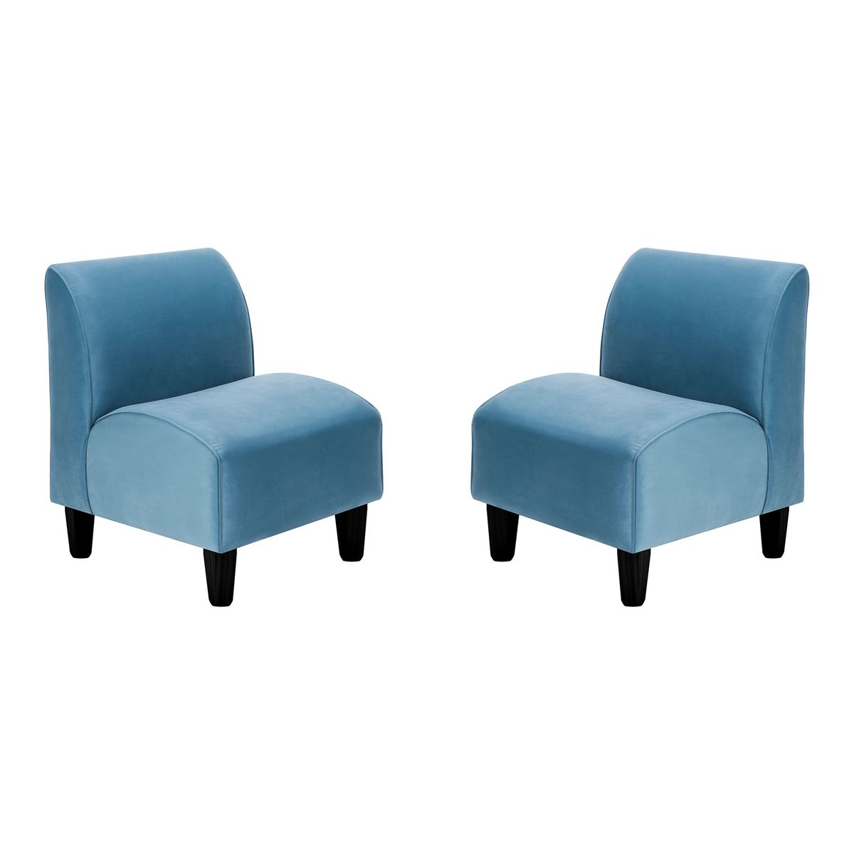 BODEVIR - Set Poltrona Soft 1C Felpa 00 Azul Petroleo