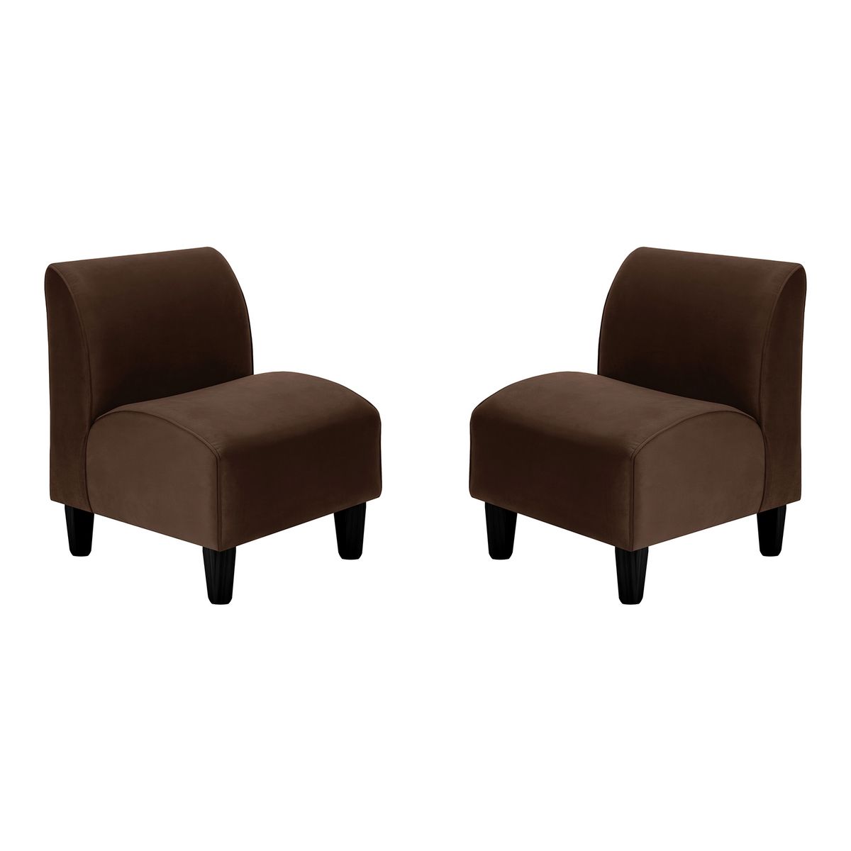 BODEVIR - Set Poltrona Soft 1C Felpa 00 Chocolate